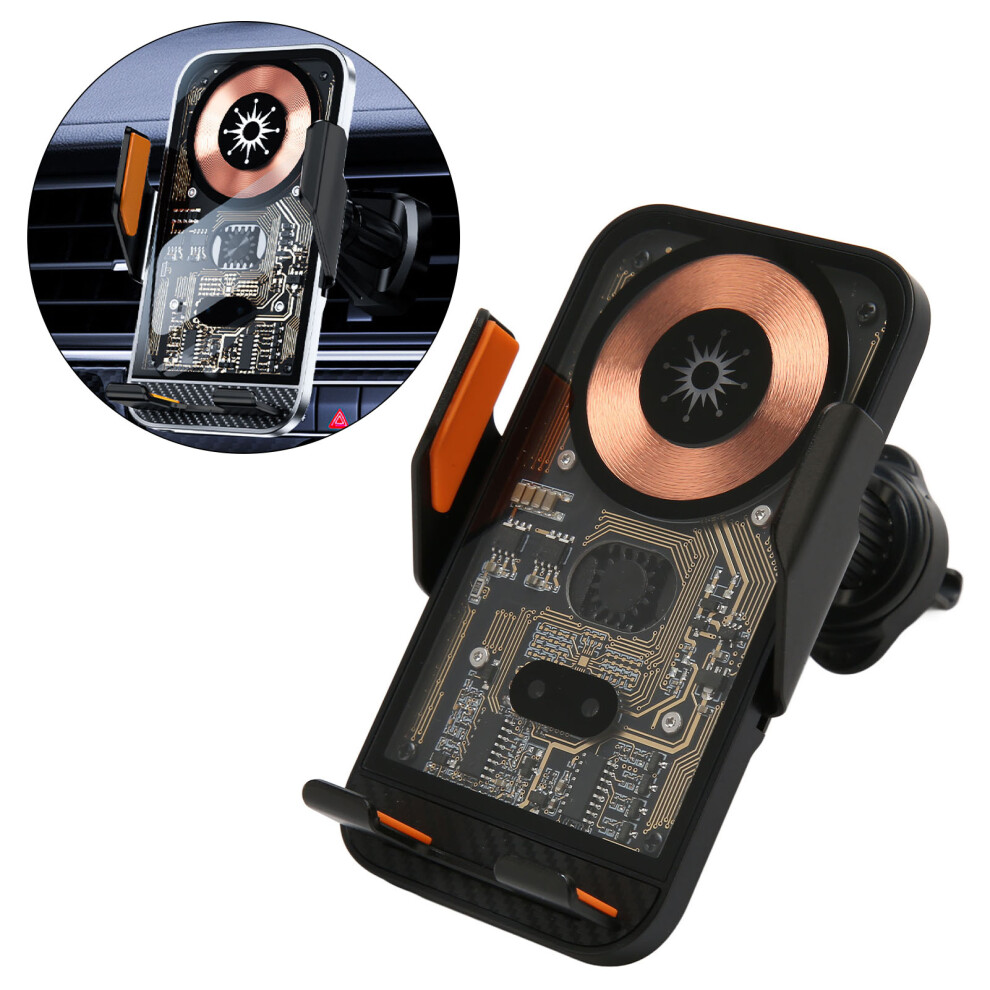 Auto-Clamping C10 Wireless Car Charger With 360 Rotatable Mount 4631369889508