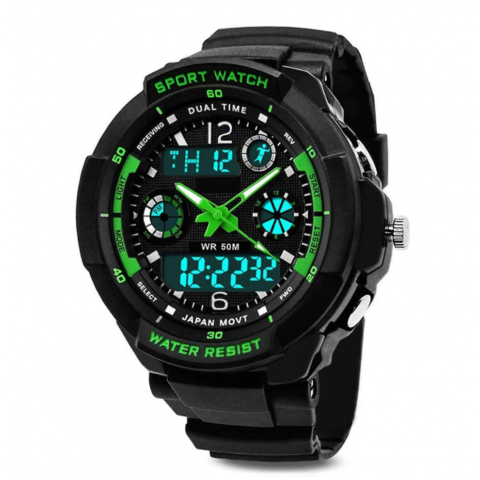 Boys Digital Watches, Waterproof Kids Watches With 12/24 Hour/Dual Time Zone/Alarm/Stopwatch, Shockp 9408048916757