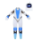 Astro Bot Cosplay Στολή Ολόσωμη Φόρμα για Πάρτι Φανταχτερό Φορμάκι 3