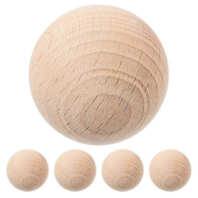 5pcs 2in Wooden Croquet Balls Replacement Backyard Croquet Balls For Outdoor Lawn Games Unfinished Wood Balls For Crafting And Paintin