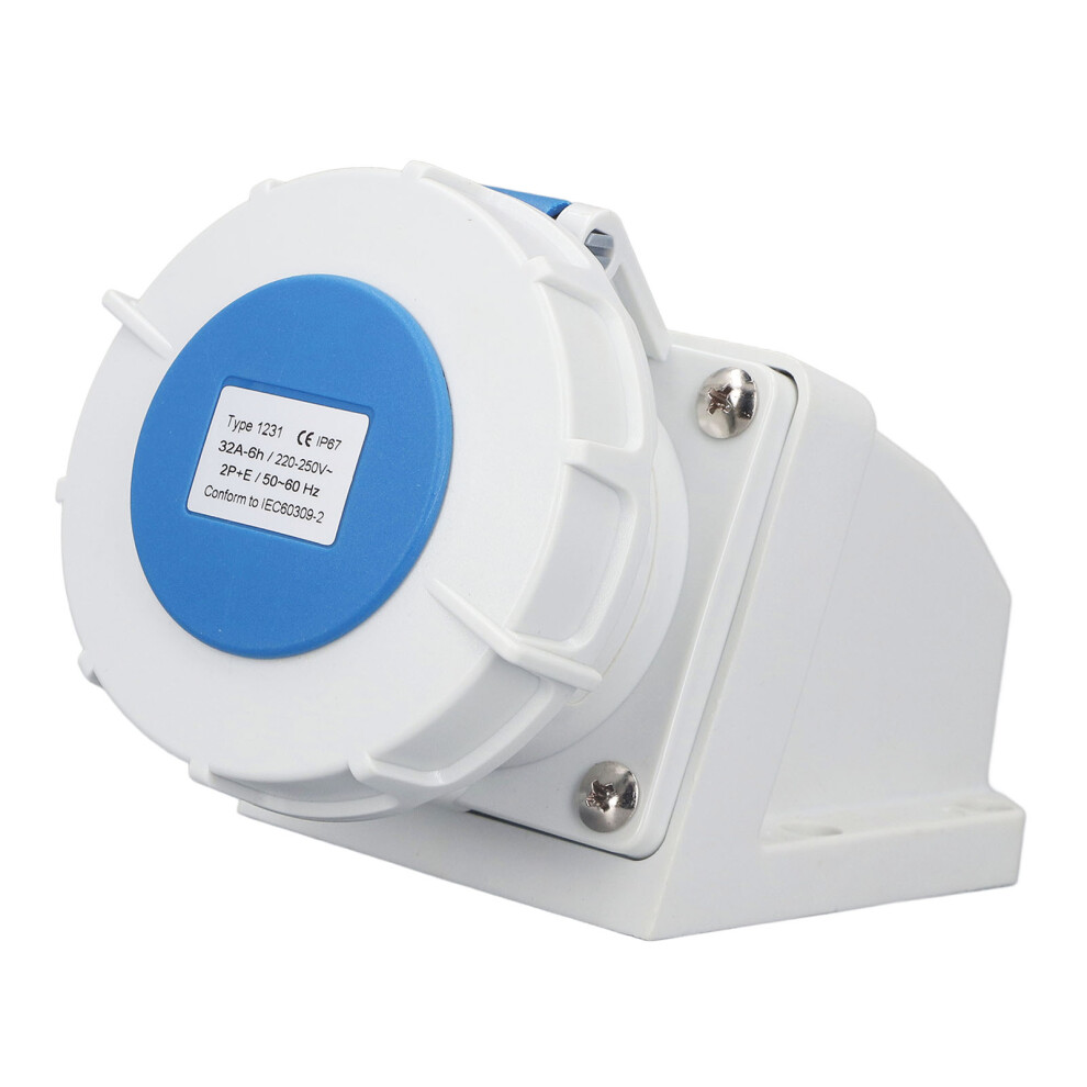 Robust 32A 2P+E Industrial Connector Socket Ip67 Surface Mount 220-250V 7601369893246