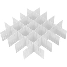 Séparateurs de tiroirs personnalisables, contenant de rangement idéal pour tiroirs, placards et armoires, facile à installer et polyvalent, 42,2 x