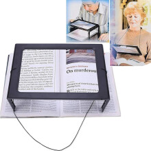 Lupa ergonómica manos libres, cuello de cisne flexible para ángulos de visión personalizables, ligera y duradera para uso diario (hasta 300% de