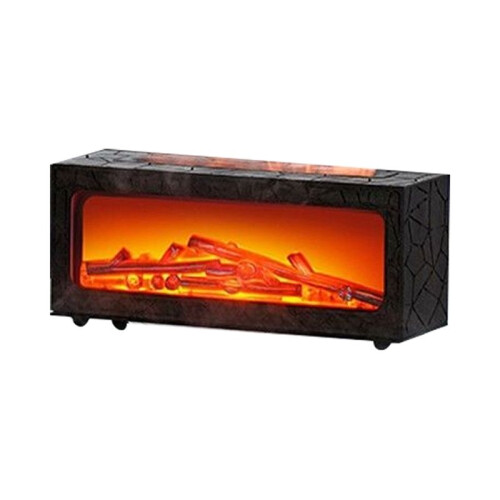 Fireplace Diffusers for Essential Oils Fireplace Humidifier with Remote Bonfire Flame Diffuser 7 Colors Light B