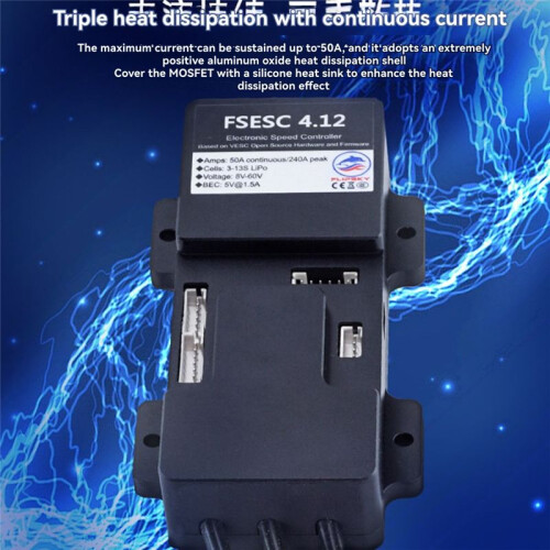 Flipsky Fsesc 4.12 50a Based  Vesc 4.12 with Case Diy Esc for Skiing Board/E-Robot Electric Speed Controller 1