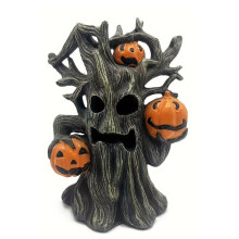 Halloween Pumpkin Tree Wear Resist Halloween  Figurine Multi-Purpose Outdoor Garden Ornament for Holiday Display