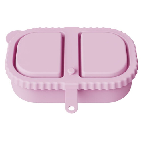 Recipientes de Silicone para Lanches, Caixas com Compartimentos Reutilizáveis com Tampas, Recipiente para Temperos de Frutas e Saladas 2