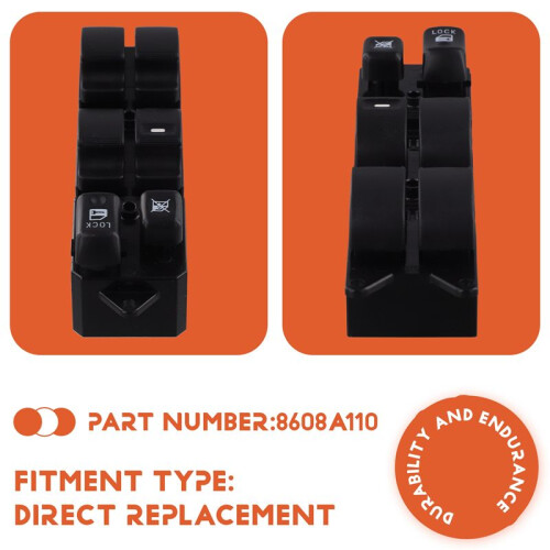 Window Driver'S  Window Lift Control  Button 8608A110 for  Pajero V97 V93 2008-2020 2