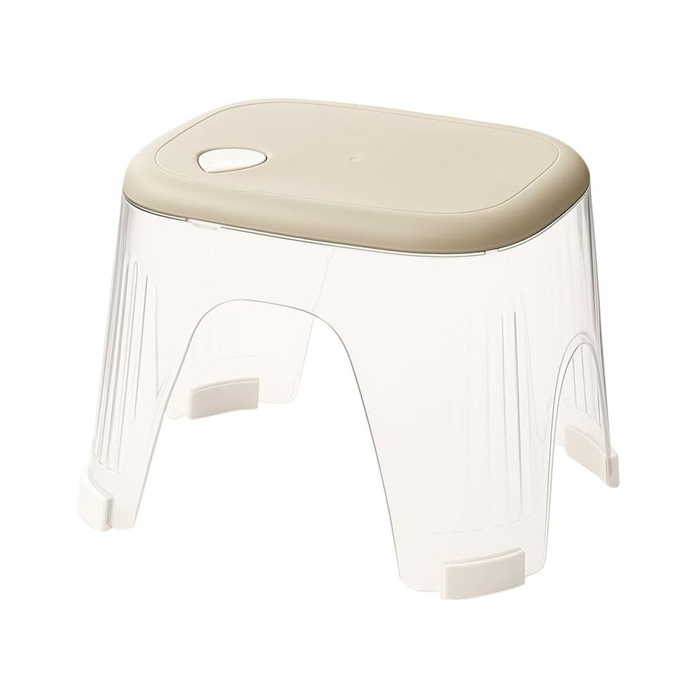 Acrylic Shower Stool Waterproof - Clear Shower Foot Rest for Shaving Legs, Corner Step Foot Stool for Inside Shower