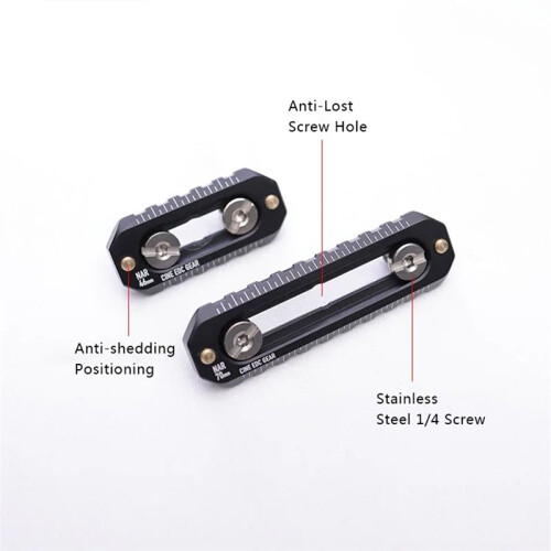 Rail Camera Anti-Off Quick Release Rail Thickness 6mm Length 70mm for FX3/FX30 Camera Handle Camera Cage 5 Piece 70mm 2