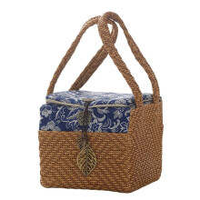 Portable Outdoor Travel Tea Set Stylish Storage Bags Business Gift Vintage Tea Can Packaging Woven Cloth Bag