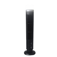 LED Tower Fan 2 Gear Speed Stand Tower Fan Portable Electric Floor Fan for Living Room Bedroom Black