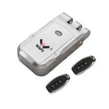 WAFU Wireless Remote Inivisble Door Lock Fechadura Inteligente Keyless Entry Home Door Lock for Office Silver