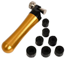Ring Setter Clamp with Aluminium Wooden Handle Diamond Stone Setting Tool Jewellery Processing Kit Jewelry Tools