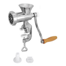 Picadora de Carne Manual, Procesador de Alimentos, Trituradora, Licuadora Portátil de Acero para Carne, Pescado y Hogar.