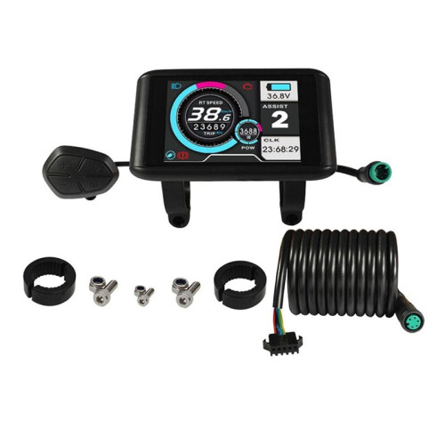 UKC1 24/36/48/52/60/72V Universal Colorful Electric Bicycle LCD Display with USB Charging Function B