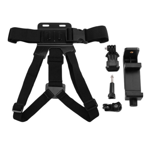 Adjustable Phone Clip Holder,Chest Strap Fixation Bracket for Sport Camera Mobile Phone Camera Holder