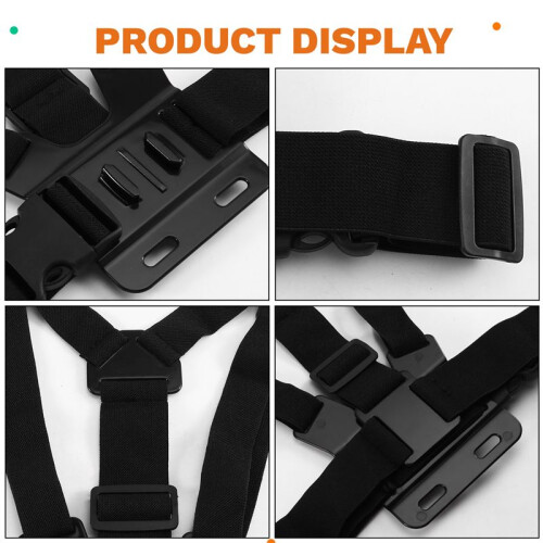 Adjustable Phone Clip Holder,Chest Strap Fixation Bracket for Sport Camera Mobile Phone Camera Holder 1