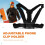 Adjustable Phone Clip Holder,Chest Strap Fixation Bracket for Sport Camera Mobile Phone Camera Holder 4