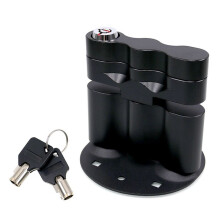 Pack Mount Lock, Support de Verrouillage avec Base de Plaque de Support et 2 Clés, pour Pack de Carburant, Réservoir D'Eau, Boîte de Rangement