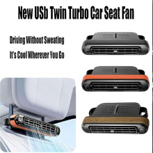 Ventiladores Refrigeración para Asiento Coche Ventilador USB para Reposacabezas Coche para Asiento Delantero Trasero Ventilador Ajustable Tres