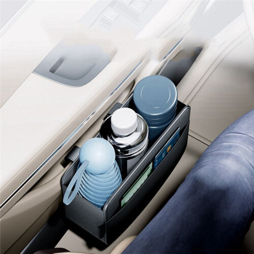 Car Door Trash Bin Interior Door Panel Storage Box Auto Garbage Bag  Back Cup Holder Card Pocket Storage 1