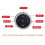 7-Key Car Wireless Steering Wheel Remote Control Button with Backlight Car Radio DVD for Android GPS Accessories Silver 5