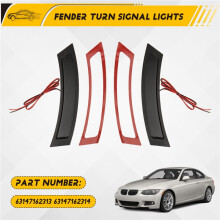Autokotflügel-Blinker, LED-Kontrollleuchte 63147162313 63147162314 für 3er E92 E93 2007-2013, Weißes Licht
