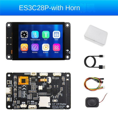 Placa de Desenvolvimento de Inteligência Artificial ESP32-S3 Ai 2,8 Polegadas LCD WiFi  TFT Módulo Tela Sensível Ao Toque para Xiaozhi 1