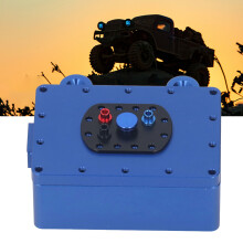 Aluminiumlegierung RC-Empfängerbox für 1/10 Crawler-Autos Blau