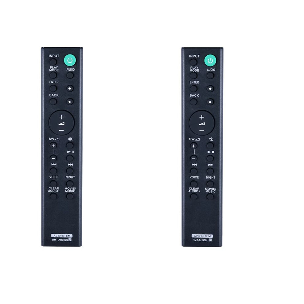 2X Rmt-Ah300u Soundbar Remote Control For Sound Bar Ht-Ct291 Sa-Ct290 Sa-Ct291 Ht-Ct290 Htct290 Black 6034191304849