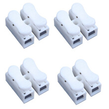 200PCS CH2 Spring Quick Wire Connector Cable Clamp Terminal Block Connector for LED Strip Light