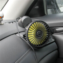 2X Universal Large Wind Three Speed Control USB Car Fan USB Car Fan Suction Cup Car  Back Single  Car Fan