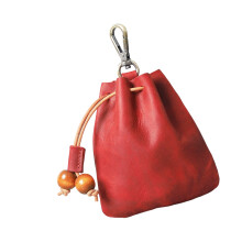 Leather Accessories Hanging Case Multifunctional Wall-Wine red