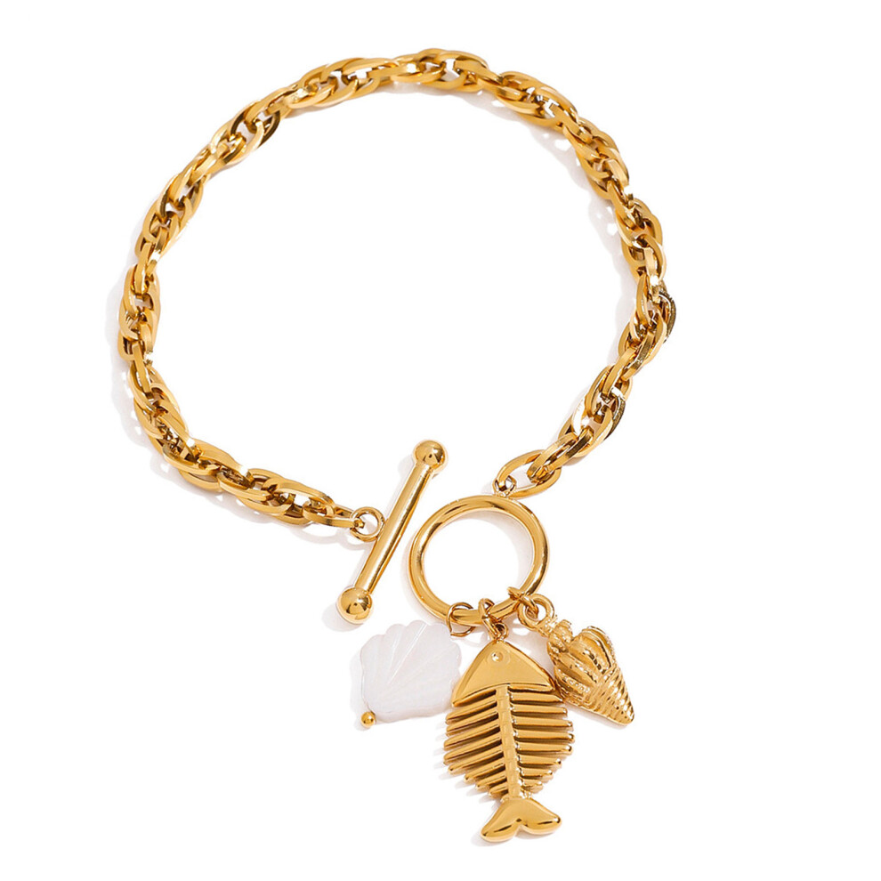 Chic Ocean Theme Stainless Steel OT Clasp Bracelet For Vacation-image-OPC-PPCJCNY-NEW