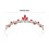 Crystal Princess Crown Lightweight Design Headpiece-Pink 4