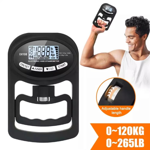 New Grip Strength Tester,396Lbs/180Kg Digital Hand Dynamometer Grip Strength Meter USB LCD Screen Hand Grip Dynamometer