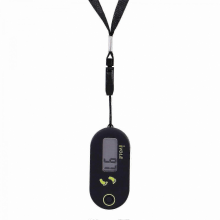 3D Digital Pedometer for Walking and Exercise, Compact Fitness Tracker for Men and Women, Black