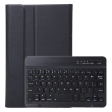 Splittable Bluetooth Keyboard Leather Tablet Case Compatible With Samsung Tab A7 Lite 8.7 T50 / T505, with Holder & Elastic Band Funct