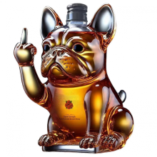 Funny French Bulldog Whiskey Bottle, Barking Whiskey Bottle, Unique Decanter Gift for Men, Dad, Home Bar Lover Decoration