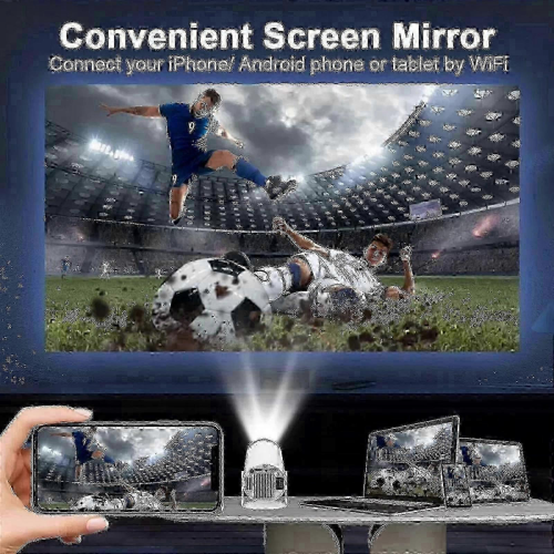 5G 4K Projector Smart HD LED WiFi Bluetooth HDMI. USB Android Office Home Theater 1