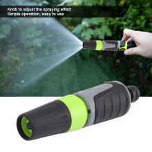 Garden Hose Nozzle Handheld High Pressure Adjustable Spray Head 3/4 Inch