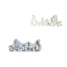 Festives DIY siliconen cementvorm voor handgemaakte kerstdecors,