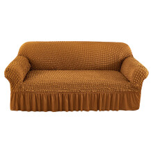 Seersuckers Sofa Slipcover High Stretch Couch-Sunset Yellow