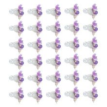 Stone Grass Crafts Aquariums Landscape Flower Plant-blue purple