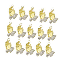 Pendentif mains de prière artisanales, 15 pièces,-Style 1