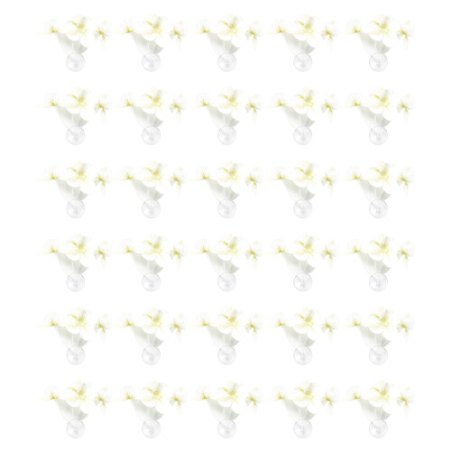 30 Pcs Fishtanks Landscape Artificial Plant-Milky white