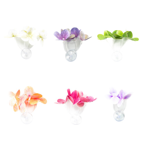 30 Pcs Fishtanks Landscape Artificial Plant-Milky white 1