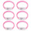 6pcs Multicolors LED Wristbands Glowing Bracelets for-Pink 1