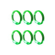 6 stuks kleurrijke LED-polsbandjes gloeiende armbanden-Groente
